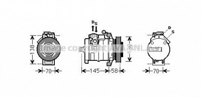 AVA QUALITY COOLING msak494 -  Компрессор, кондиционер